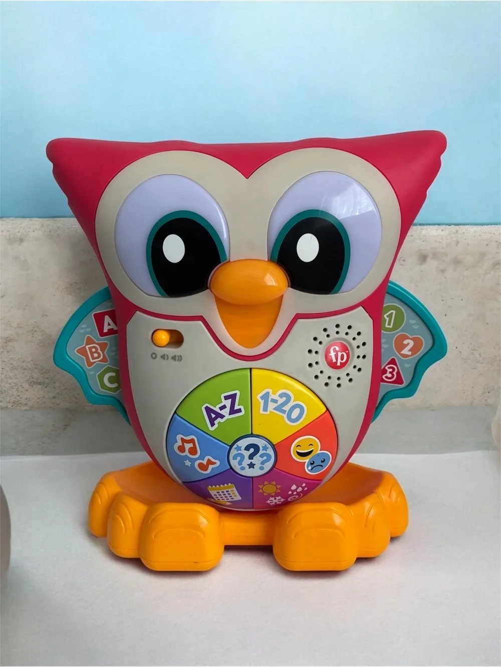 Fisher-Price Toddler Learning Toy Linkimals Light-Up & Learn Owl for Ages 18+ Mo